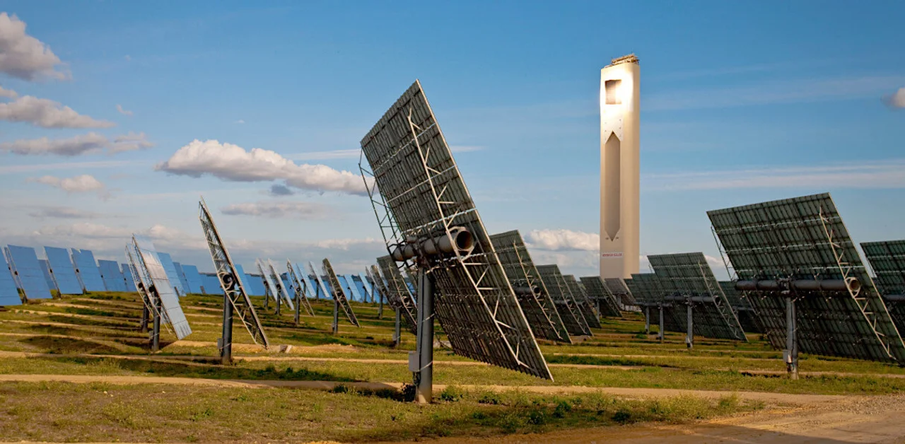 Solar tower power plant