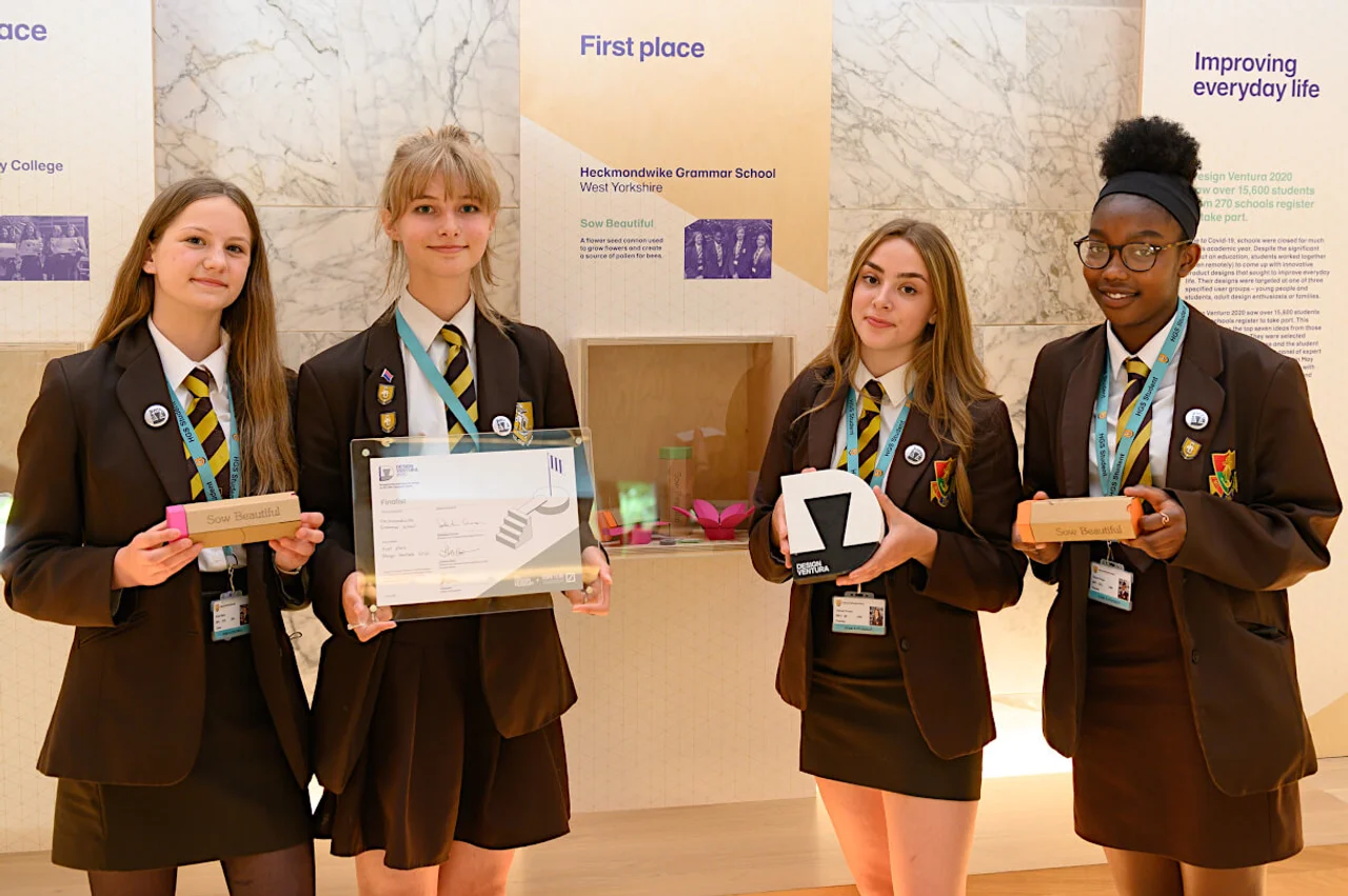 Heckmondwike students Alice, Emily, Hannah and Naomi