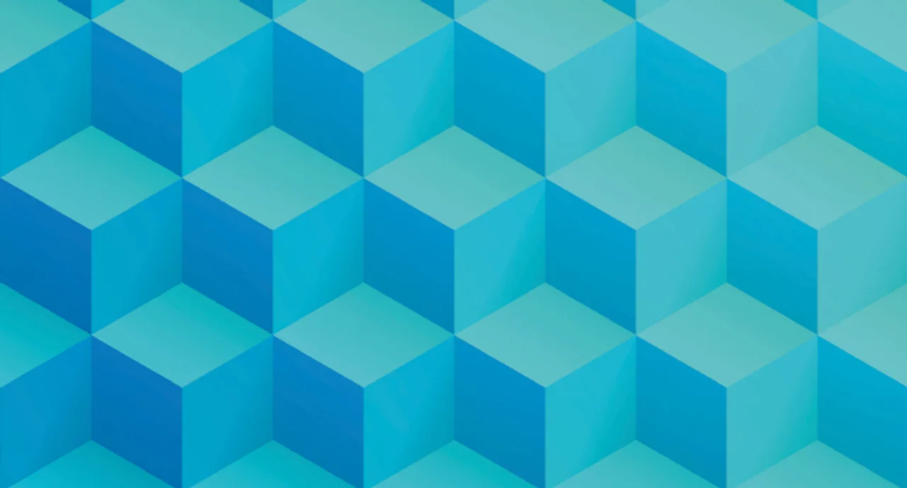 Abstract geometric cube shapes
