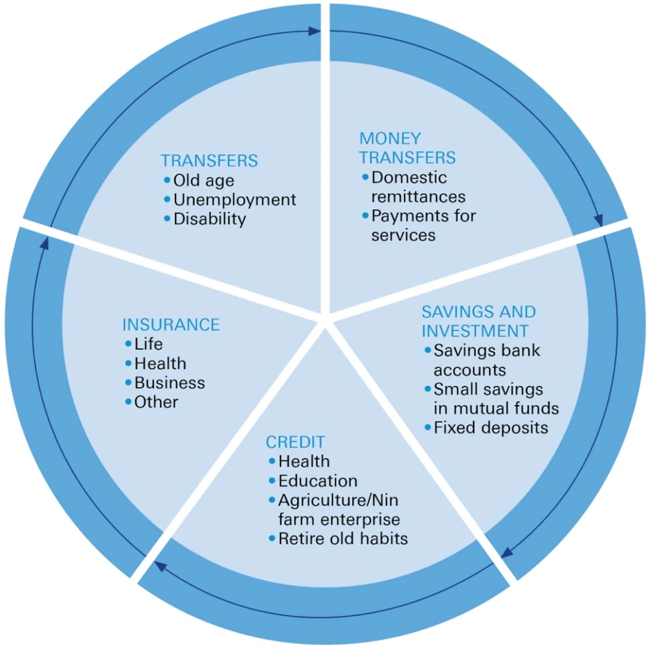 Figure 1: Essential lifecycle of financial needs of a low-income people