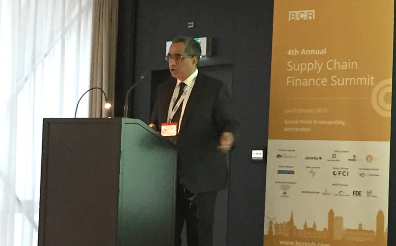 Deutsche Bank’s EMEA Head of Supply Chain Finance, Anil Walia gives the opening keynote talk