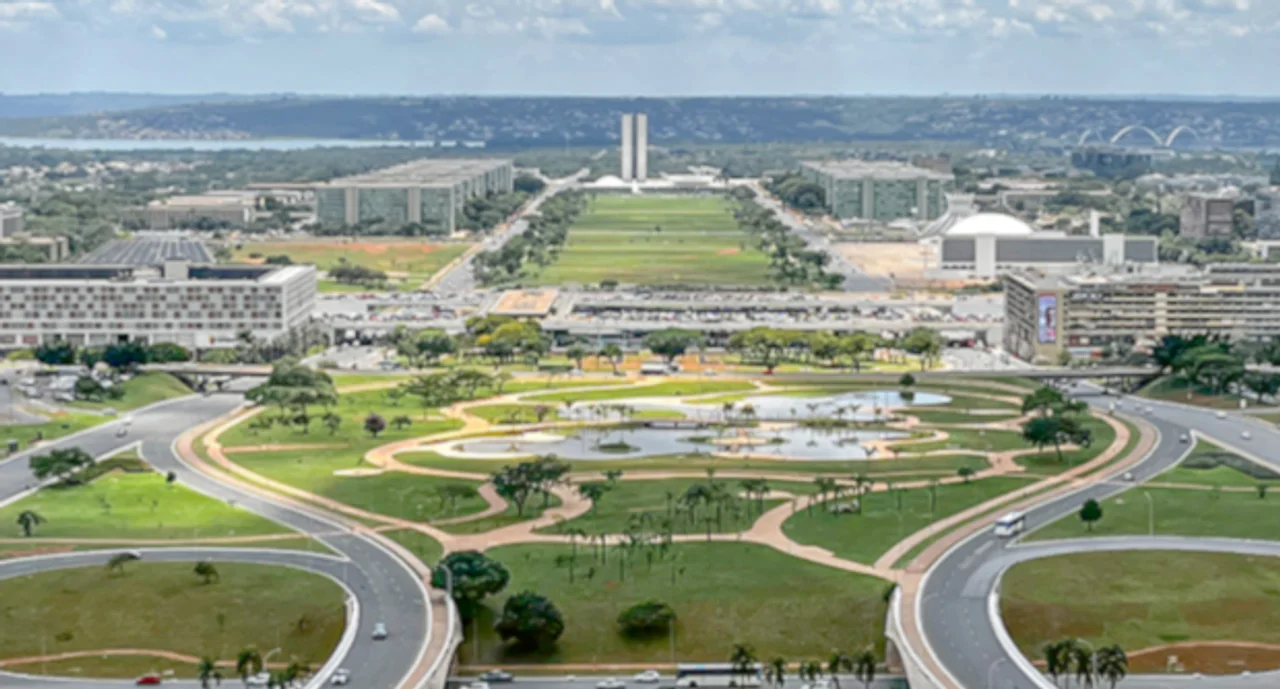 Aerial View Of Brasilia City