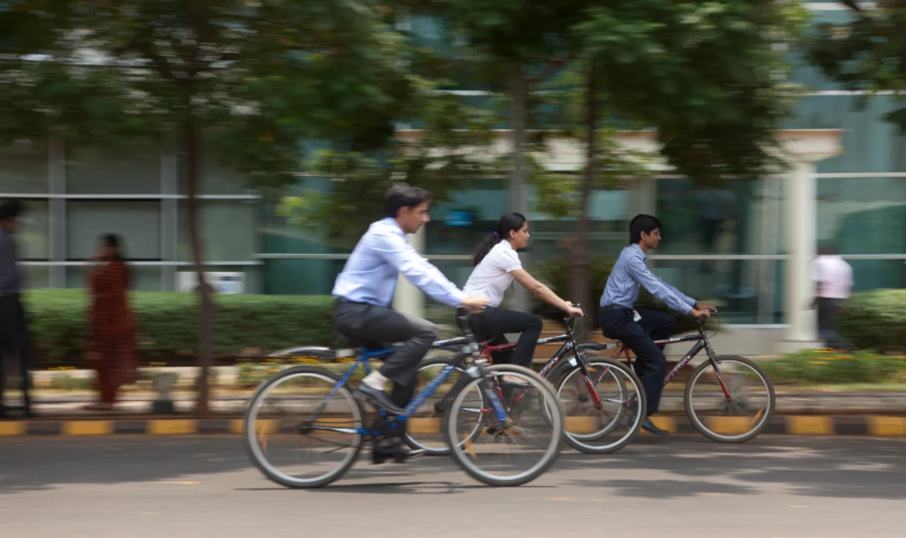 Bicyclers in India