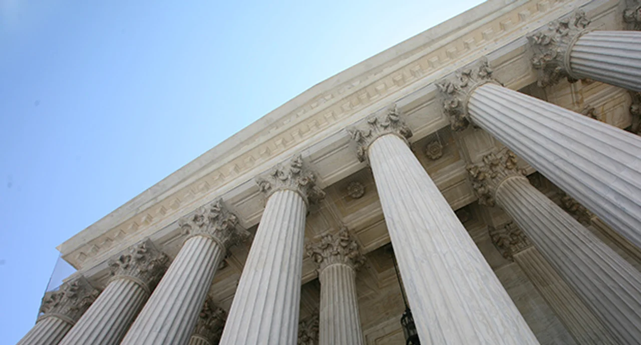 The Tall Pillars Of The Us Supreme Court Building