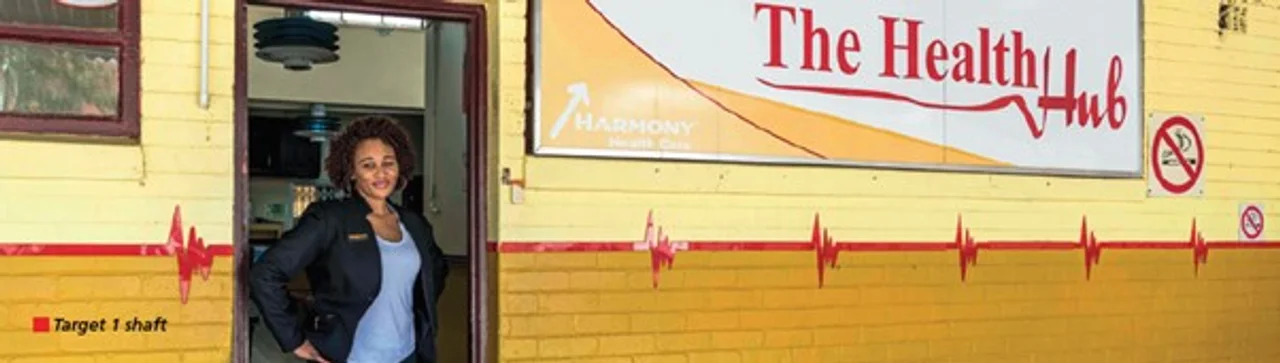 A medical facility at one of Harmony’s mining operations