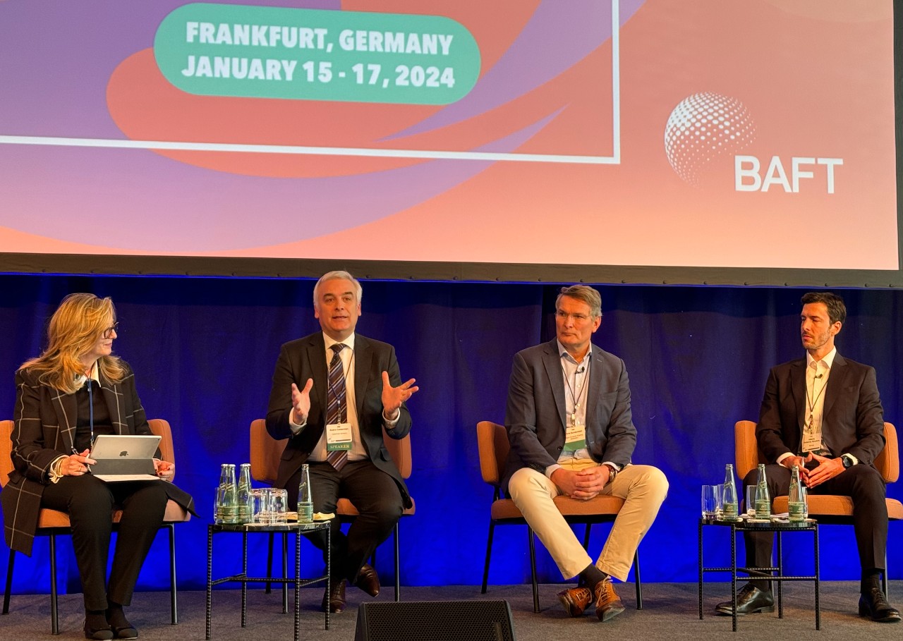 Left to right: Gwynne Master (Lloyds Bank); Andr&eacute; Casterman (Casterman Advisory); Chris Sunderman (DCSA); and Alberto Gutierrez Escudero (Barclays)