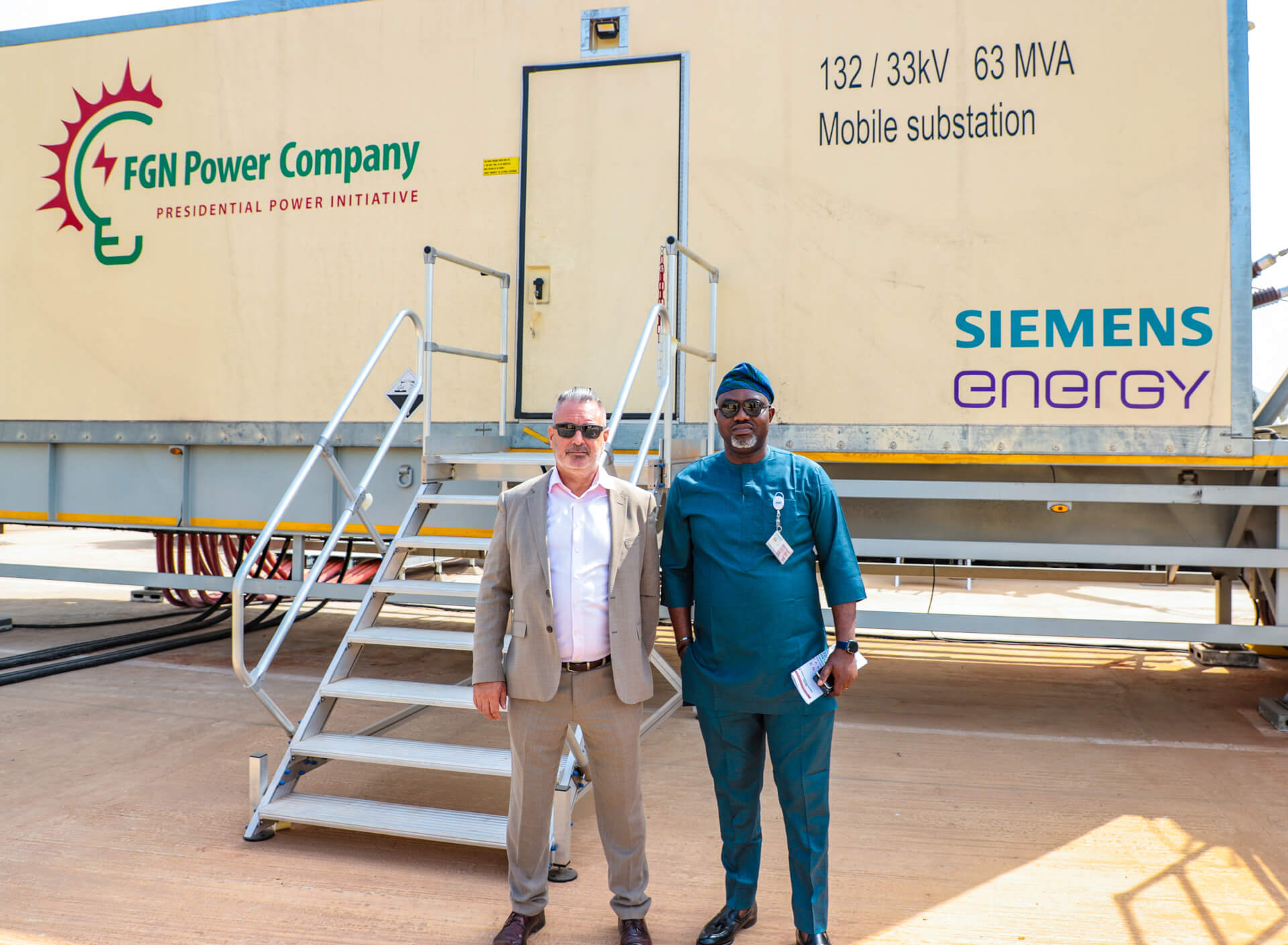 Sean Manley and Oladayo Orolu from Siemens Energy