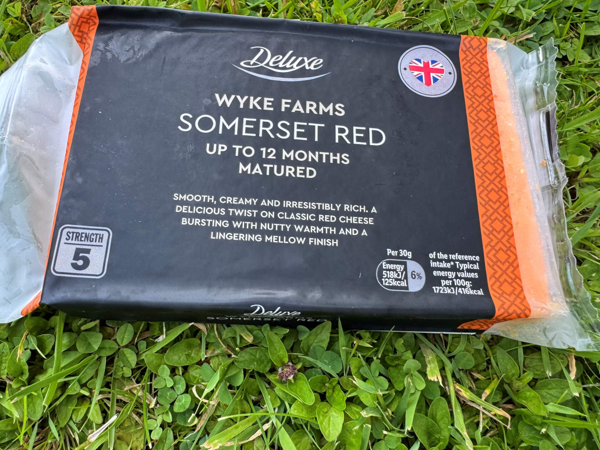 An example of Wyke Farms cheese from a UK supermarket